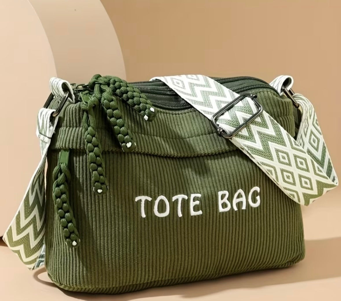 Women's Corduroy Crossbody Bag