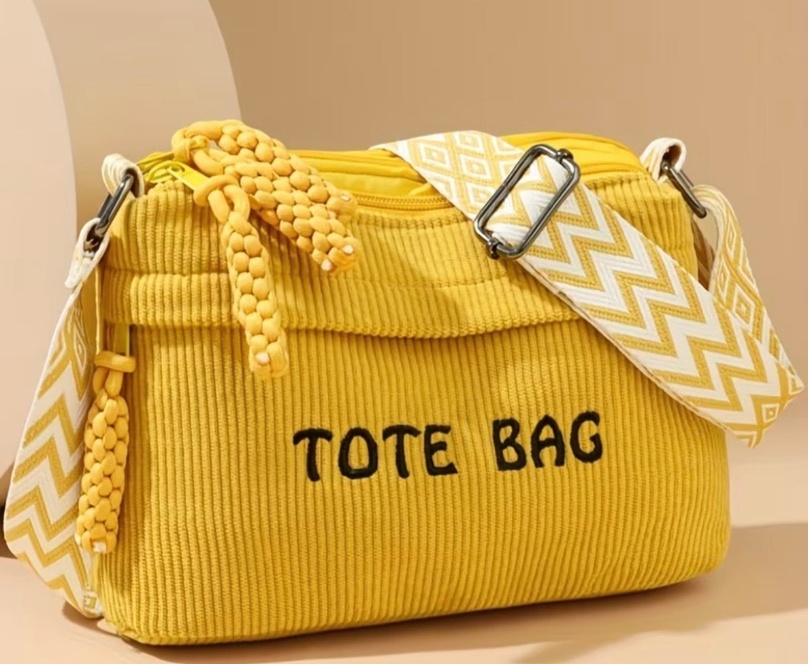 Women's Corduroy Crossbody Bag