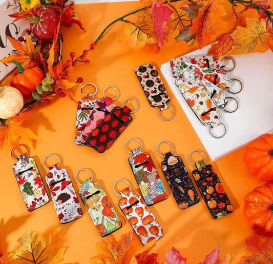 Seasonal Lip Balm Keychain Sets